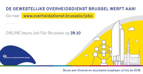 Neem op donderdag 28 oktober deel aan de (online) beurs Job Fair Brussels !